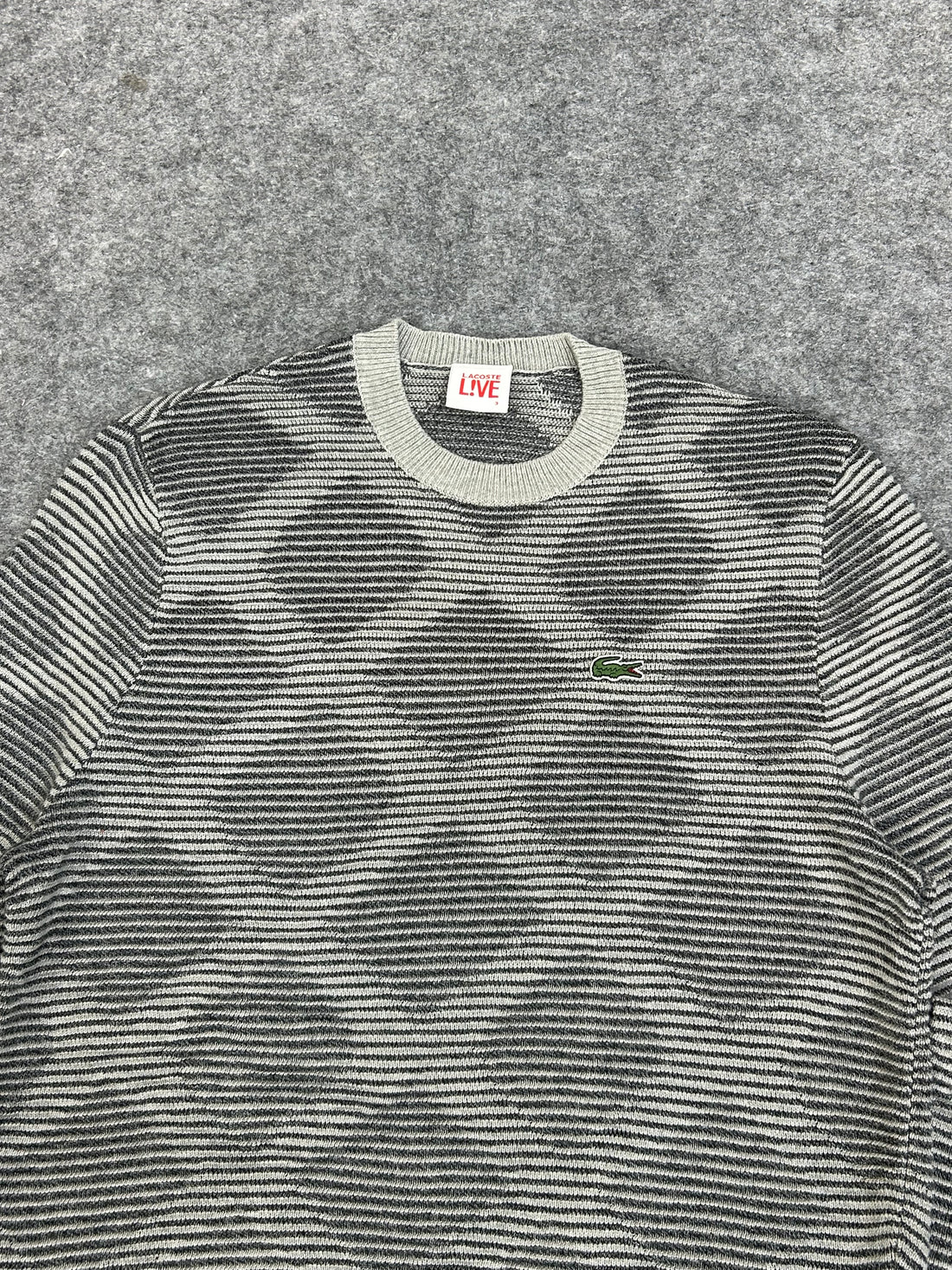 LACOSTE DIAMOND BLOCKED PATTERN SWEATER