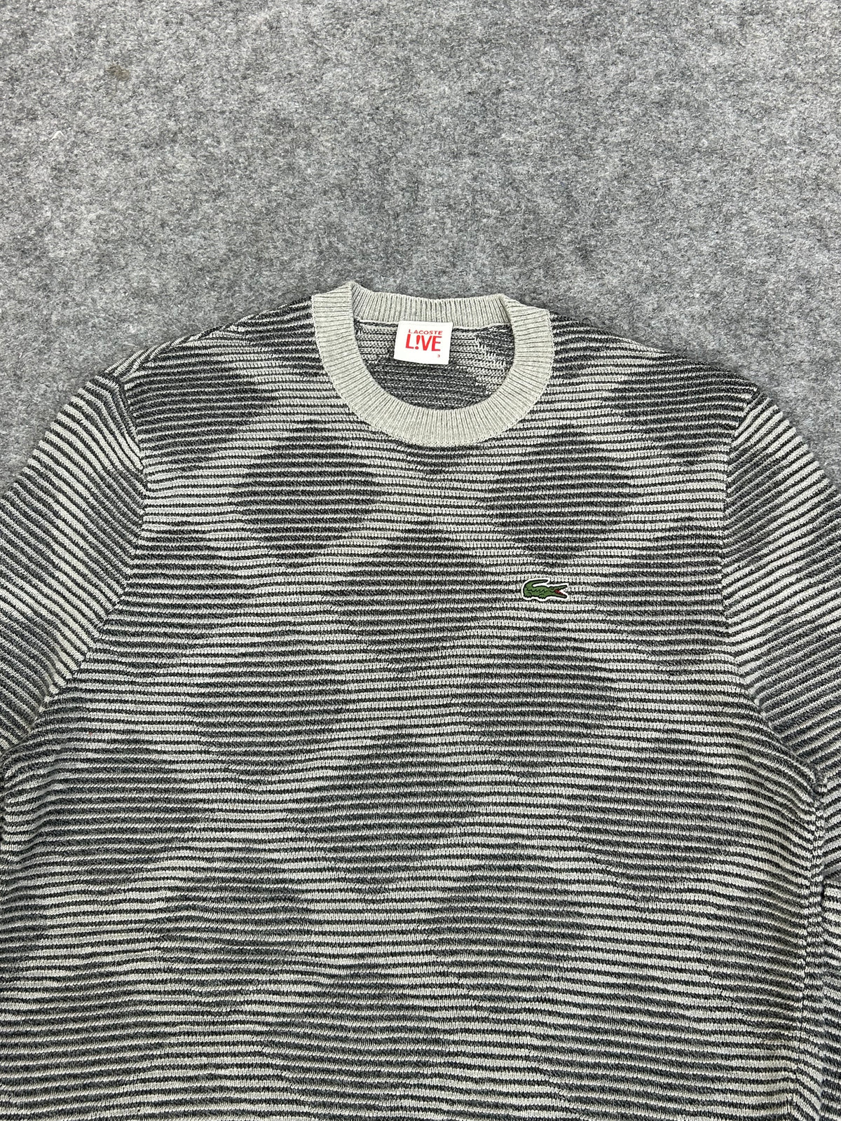 LACOSTE DIAMOND BLOCKED PATTERN SWEATER